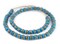 The Bead Chest African Kente Beads - Full Strand of Krobo Glass Beads (Light Blue)